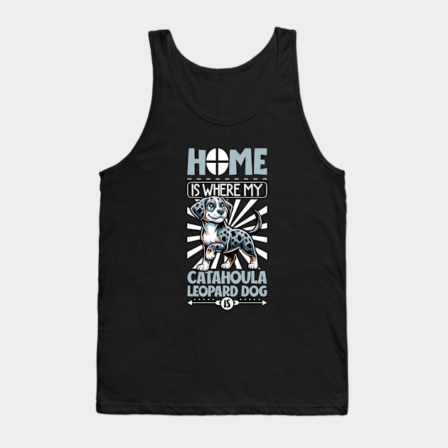 Home is with my Catahoula Leopard Dog Tank Top by Modern Medieval Design